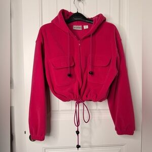 Vintage VS Sport Felt Hooded Jacket Womens Medium
